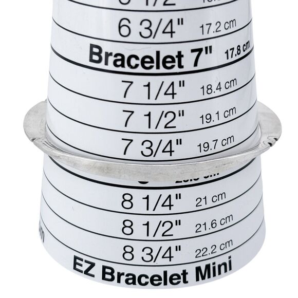 Vintage Paige Sterling Silver 925 5mm Notched Bangle Bracelet 7.75" - Picture 6 of 8